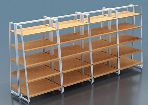 Multi Layers Laminated Retail Display Shelves Metal Frame For Shopping Mall supplier